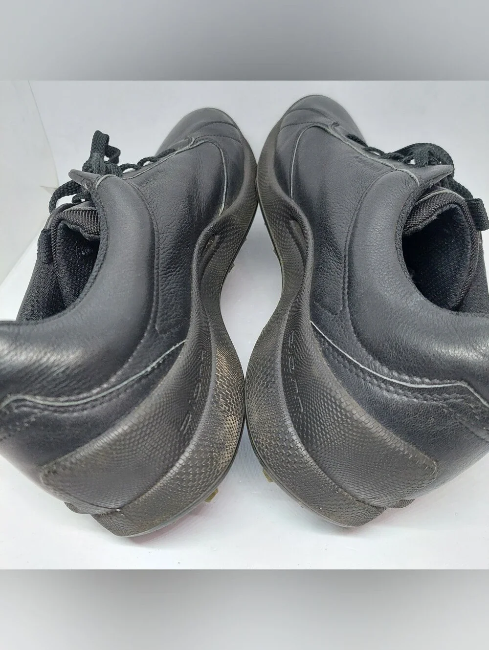 Ecco Golf Biom Hybrid Sneakers Black Leather Mens Size 13-13.5 Sport Lace-Up